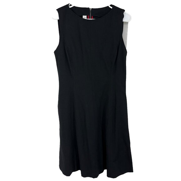 Spanx Women L Perfect Fit & Flare Dress Short Length Sleeveless Black Slimming - Picture 1 of 9